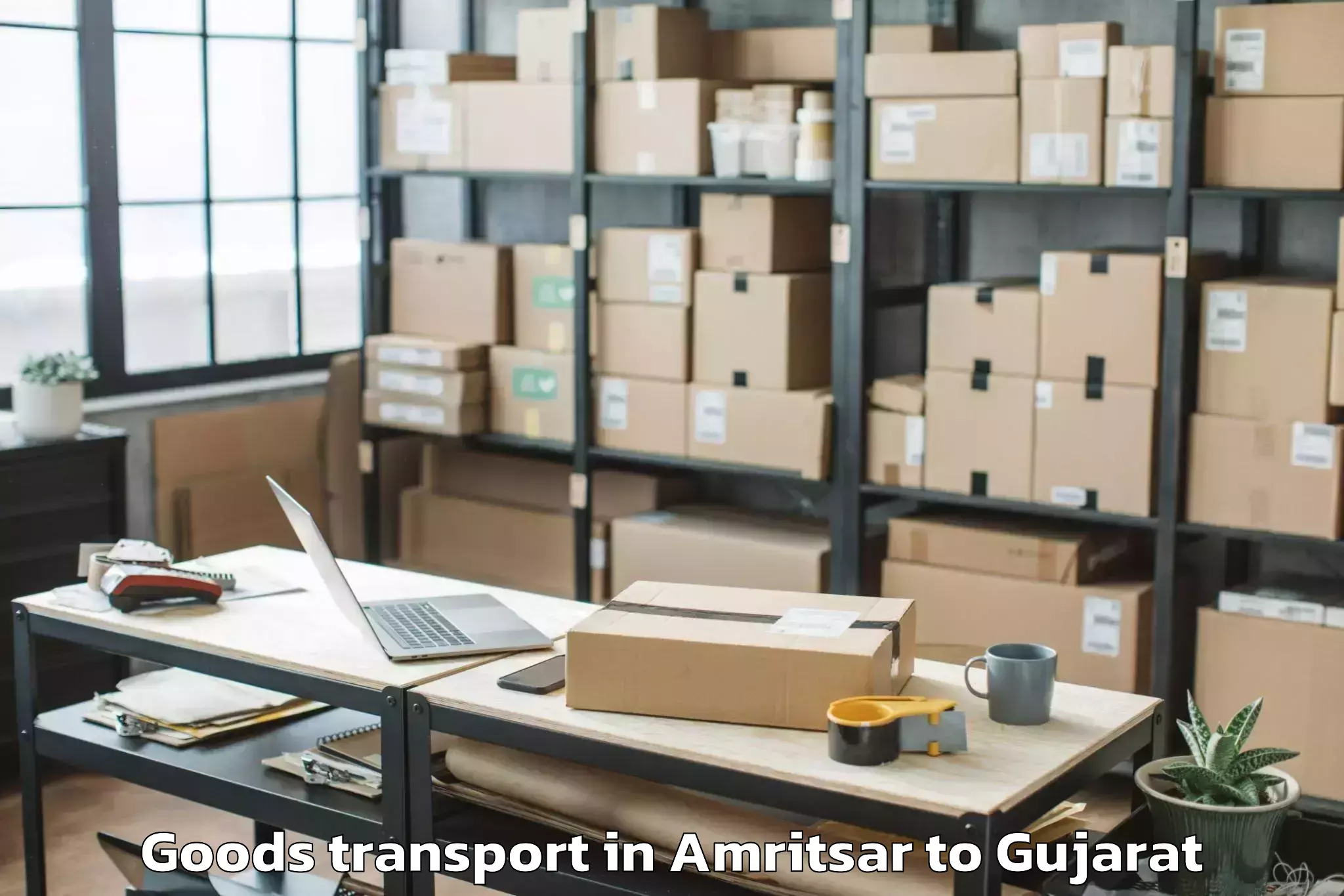 Book Your Amritsar to Adalaj Goods Transport Today